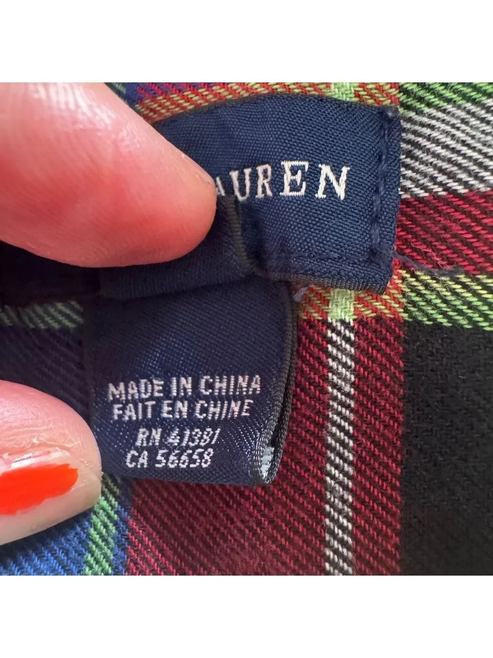 Ralph Lauren Multicolor Plaid Button-Down Shirt 16
